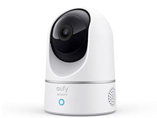 eufy 2K Cámara Vigilancia WiFi Interior, cámara IP Interior,Cámara de Seguridad Pan-Tilt Enchufable, Reconocimiento de Personas, con Asistente de Voz, Sensor de Movimiento, HomeBase No es Necesario