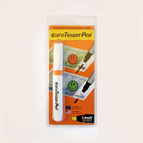 EURO TESTER PEN ® XL - Detector de Billetes Falsos (Fórmula Patentada) Funciona con Todas las Principales Divisas (Made in Italy) - PRECIO PROMOCIONAL DESCUENTO 21%