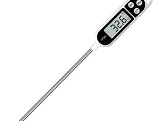 EUROXANTY Termómetro Digital Cocina | Termómetro para Alimentos | Lectura de Temperatura Instantánea | Aguja de Acero Inoxidable | 24,5 Centímetros