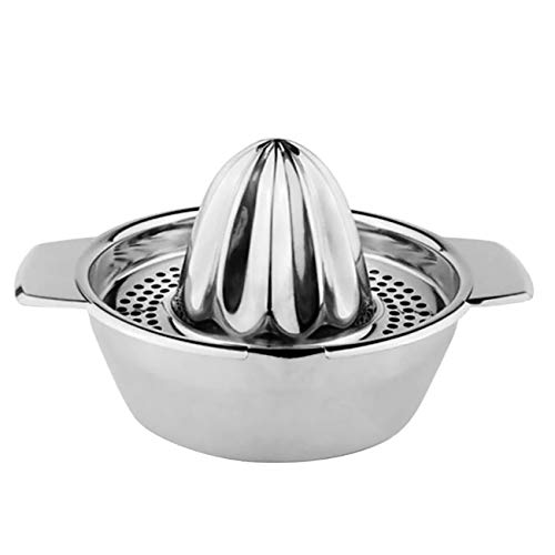 Exprimidor Manual de Naranjas y Limones Portátil de Acero Inoxidable 304, Accesorios de Cocina, Herramientas para Cítricos 100%, Exprimidor de Jugo sin Procesar a Mano