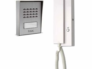 Extel 710019 Telefonillo de 2 hilos, 12V, Blanco