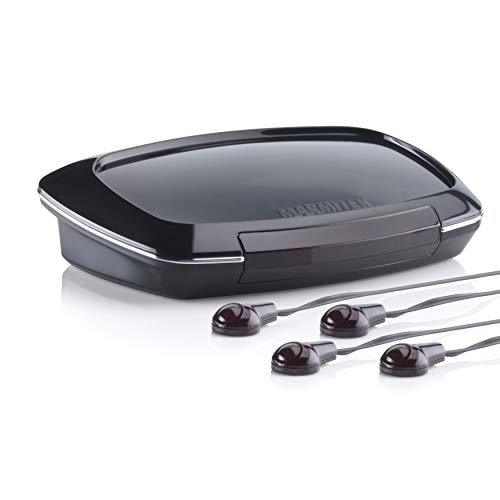 Extensor de infrarrojos - Marmitek Invisible Control Black 4 - funcionamiento de dispositivos en armario cerrado con mando a distancia propio - 4 LEDs emisores - modelo de mesa