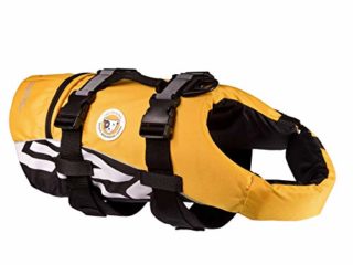 EzyDog Chaleco Salvavidas para Perros - DFD - Ideal para Natación y para que tu Cachorro esté Seguro en el Agua, Perros Seguridad Natación Ropa (M, Amarillo)