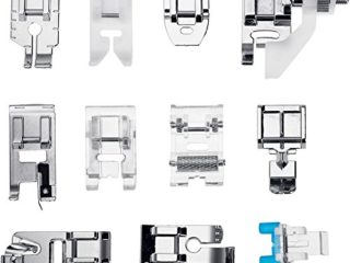 Faburo 11 Piezas Prensatelas Accesorios para Máquina de coser
