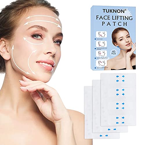 Face Lift Tape, Lifting Facial Parche, V Face Lifting, Face Lift Stickers, Cinta de Estiramiento Facial, Cinta Adhesiva Facial, Invisible Lift Adhesivo Facial, Etiqueta Estiramiento Facial, 40 Piezas