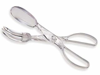 Fackelmann 41812 - Pinzas para Ensalada Transparentes 28,5x6,5cm