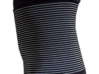 Faja abdominal postoperatoria unisex de contención postparto operación, alivio del dolor de espalda, cierre ajustable, H 28 (negro, M)