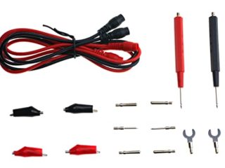FamilyMall - 1 conjunto de cables multifunción para multímetro (con pinzas de cocodrilo)