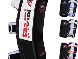 Farabi almohadilla tailandesa almohadilla de entrenamiento bear paw almohadilla de entrenamiento curva almohadilla de entrenamiento patadas Mix artes marciales Entrenamiento físico x 1 unidad individual (Black)