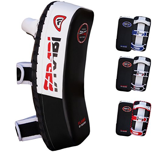 Farabi almohadilla tailandesa almohadilla de entrenamiento bear paw almohadilla de entrenamiento curva almohadilla de entrenamiento patadas Mix artes marciales Entrenamiento físico x 1 unidad individual (Black)