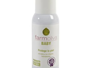 Farmoliva Baby - Spray para Bebés - 60 ml - Evita la Dermatitis de Pañal - Crema Hidratante Líquida en Aerosol para Bebés - Elaborado con Aceite de Oliva Premium - Contra Eczemas, Picor o Escozor