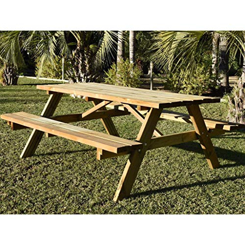 Faura - Mesa Picnic - Borde Redondeado