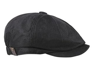 FBBULES Gorras Planas Sombrero Gatsby Espiga Pico 8 Paneles Gorra Vendedor Periódicos Baker Boy Sombreros Irlandeses Ivy Moda para Hombres Mujeres con Banda Elástica 56-61cm / 22-24 Pulgadas
