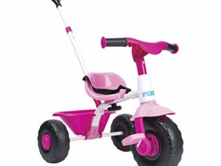 FEBER- Triciclo Trike 2 niñas de 1 a 3 años, Color Rosa (Famosa 800012811)