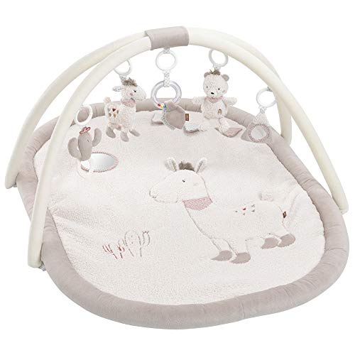 Fehn 058017 Manta de actividades en 3D Peru, experiencia de juego para tocar y agarrar para bebés y niños pequeños desde el nacimiento, Medidas: 80 x 105 cm