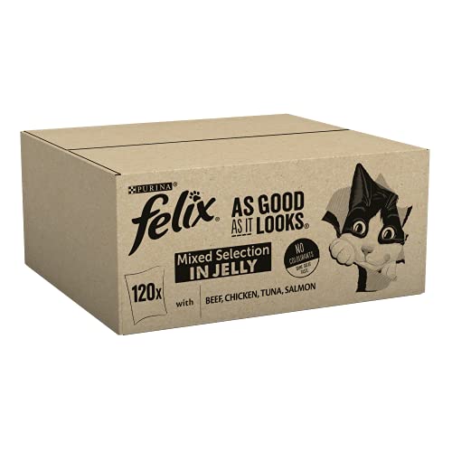 Felix As Good As It Looks - Comida para Gatos variada (100 g, 120 Unidades)