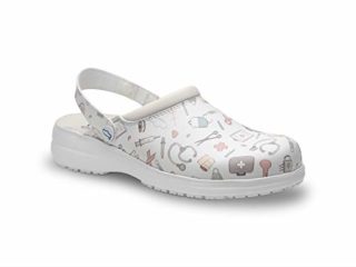 FELIZ CAMINAR - Zuecos Sanitarios Mycrom Sanitario/con Correa Antideslizantes y Cómodos para Mujer/Clínicas, Veterinarios, Hospital, Geriátricos (Sanitario, Numeric_39)