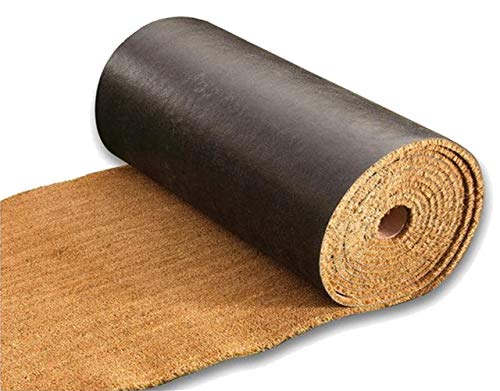 Felpudo Coco Natural Grande por Metros a Medida - Ancho 100cms Base Antideslizante Salon