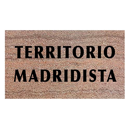 Felpudos Originales Felpudo Madridista. Regalo para Aficionados Real Madrid Frases sobre Fútbol. Idea para Regalar a una Persona Que le guste el fútbol