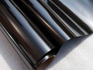 FENTIS Película para Ventana Solar Película de Vidiro Unidireccional Lámina de Protección Solar Resistente a los Rayos UV No Pegamento Autoadhesiva Color Negro Ideal para Hogar y Oficia