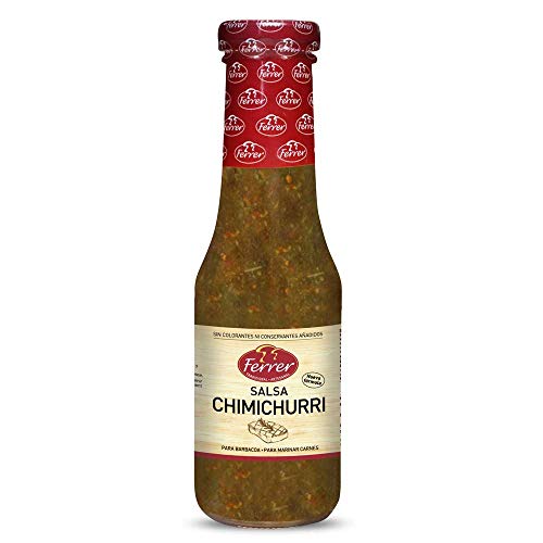 Ferrer- Salsa Chimichurri - Salsa Argentina - Especial para Marinar o Acompañar Carnes a la Parrilla - 320 Gramos