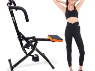 Ffitness FLTBC300 Total Power Body Crunch Pump con pantalla LCD para el hogar, herramienta multifunción para petorales, glúteos, abdominales, piernas y brazos Swap, color negro