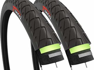 Fincci Par 26 x 1,95 Pulgadas 50-559 Cubiertas con 3mm Anti Pinchazo para Carretera MTB Montaña Hibrida Bici Bicicleta (Paquete de 2)