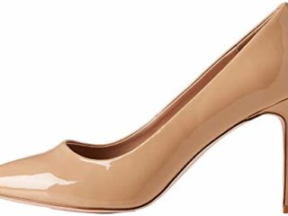find. Wide Fit Point Court Shoe Zapatos de tacón con Punta Cerrada, Beige, 37 EU