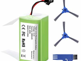 FirstPower 14.4V 2800mAh Batería de Repuesto de Iones de Litio Compatible con Conga Excellence 990, 950, 1090 Y Eufy RoboVac 11, 11S, 30, 35C,includo 3*Cepillo