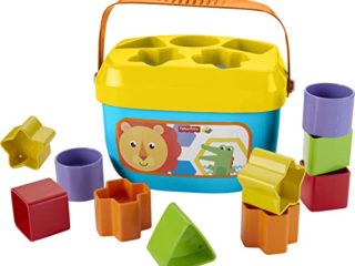 Fisher-Price Bloques infantiles, juguete bloques construcción para bebé +6 meses (Mattel FFC84)