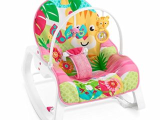 Fisher-Price - Hamaca Crece Conmigo Rock and Roar, Silla para Bebé (Mattel GYC83), Embalaje sostenible