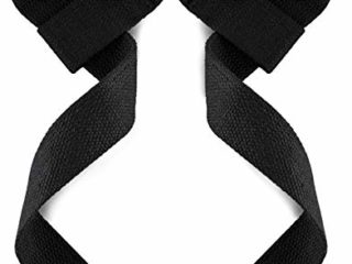 Fitgriff® Straps Powerlifting, Levantamiento de Pesas, Agarres para Gym, Agarraderas Gimnasio, Peso Muerto - Lifting Straps - Mujeres y Hombres - Black Original