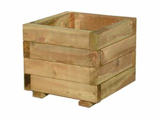 FKL D23 - Jardinera de madera para jardín, terraza, macetero, impermeabilizado, ya montado