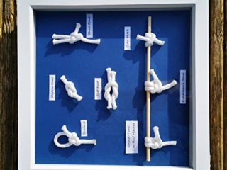 FL Cuadro decorativo con nudos marítimos para pared, diseño de marinero