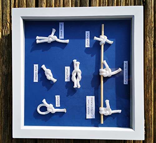 FL Cuadro decorativo con nudos marítimos para pared, diseño de marinero