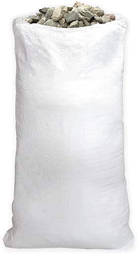 FlashPrix x50 Sacos de escombros rafia, Bolsa saco de recogida reforzada y resistente, Más de 25kg, Grande 80x50cm, 50 sacos