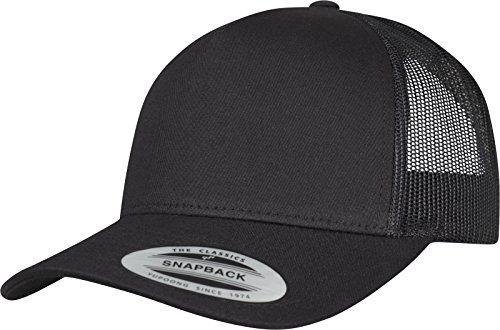 FLEXFIT Gorra Trucker Clásica, Gorra de Béisbol con 5 Paneles y Malla en la Parte Trasera, Ajustable y Cierre de Plástico, Gorra para la Cabeza, Unisex