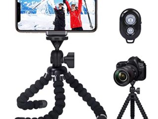 Flexible Style Pulpo Portátil del Soporte del Trípode Mini Móvil Trípode con Clip Universal con Bluetooth Tornillo 1/4''para iPhone Android Samsung GoPro Hero 6 Hero 5 Cámara Xiaomi