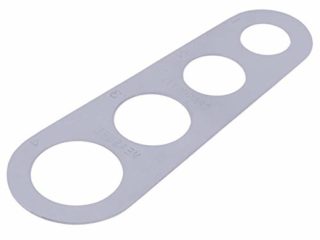 Fliyeong - Medidor de Espaguetis de Acero Inoxidable con 4 Agujeros, medidor de Pasta, utensilio de Cocina, medidor de Fideos, Accesorios de Cocina