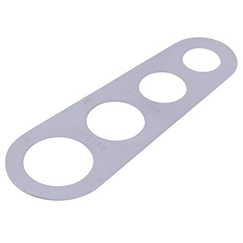 Fliyeong - Medidor de Espaguetis de Acero Inoxidable con 4 Agujeros, medidor de Pasta, utensilio de Cocina, medidor de Fideos, Accesorios de Cocina