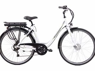 F.lli Schiano E- Moon 28", Bicicleta eléctrica, Adultos Unisex, Blanco