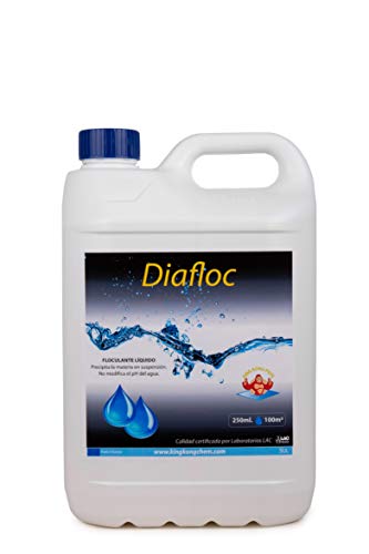 Floculante líquido Concentrado para Piscinas DIAFLOC - CLARIFICA EL Agua TURBIA - 5 litros