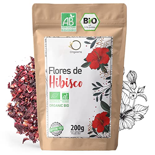 Flor de Jamaica BIO 200g | Flor de Hibisco Ecológico por Te Frio, Agua de Jamaica, Infusion | Te de Hibisco organico por Dieta Detox Drenante