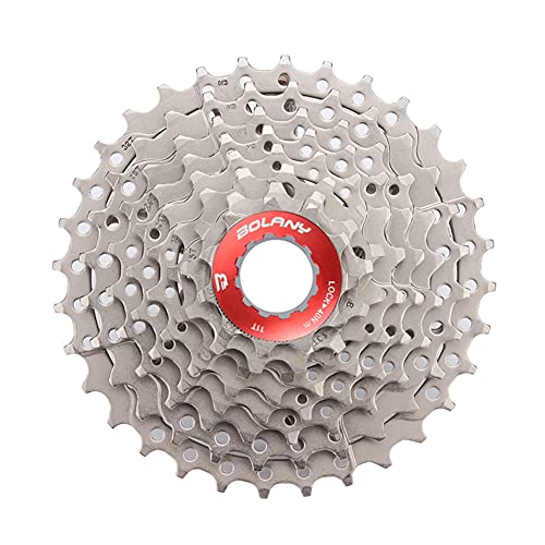 FOMTOR Cassette 8v, 11-32T Cassette, Casete de Bicicleta de Montaña, Sprocket Bike Mountain, Piñonera 8v, Bike Piezas de Rueda Libre Compatibles ​con Shimano Sram