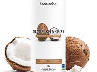 foodspring Shape Shake 2.0, Cocos Crisp, 900 g, Sustitutivo de comidas para controlar el peso, Alto en proteínas y fibras