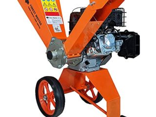Forest Master Trituradora de leña de gasolina, 6 CV, compacta, equilibrada, picadora de madera, accionamiento directo, picadora de madera de jardín, corta ramas de hasta 50 mm