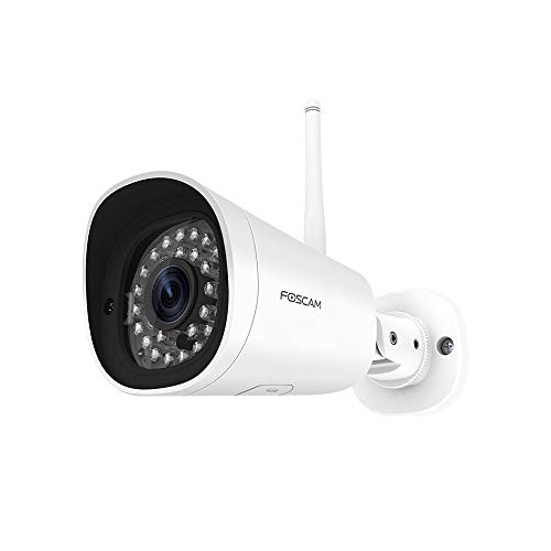 Foscam FI9902P 2MP Cámara Bala IP WiFi Vigilancia, AI Detección Humana, visión Nocturna, Compatible con Alexa (P2P, 1080p, ONVIF)
