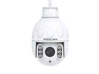 Foscam SD2 PTZ - Cámara IP Wi-Fi Domo PTZ 2MP con Zoom óptico x4, detección de Movimiento Inteligente, Color Blanco