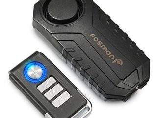 Fosmon Alarma Anti Robo de Bicicleta con Control Remoto, Batería a Prueba de Vibraciones a Prueba de Agua Sirena ruidosa inalámbrica de 113dB