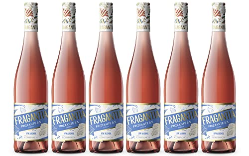 Fragantia 5.5 - Vino Frizzante Rosado V.T. Castilla - 6 Botellas de 750 ml - Total : 4500 ml